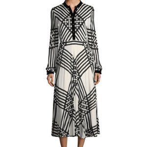Black and White Tory Burch Anja Dress